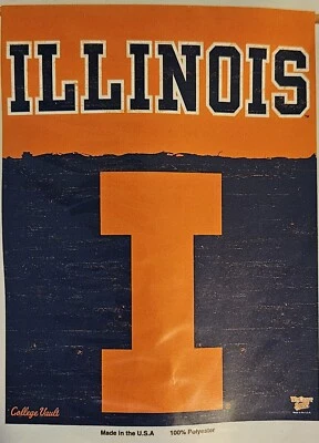 University of Illinois Fighting Illini ретро 27 x 37 дюймов баннер флаг винкрафт - Изображение 1 из 2