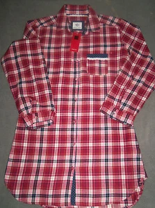 Marks & Spencer Pure 100% Cotton Checked Nightshirt Size UK 8 - New with Tags - Picture 1 of 1