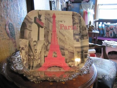 Home Essentials Paris theme Melamine Tray - Image 1 of 4