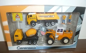 Cararama Boxed Construction Set 2 x Trucks + Bulldozer Diecast Model - Picture 1 of 8