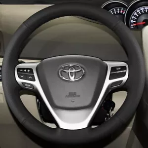 DIY Custom Car Steering Wheel Cover Genuine Leather For Toyota Verso EZ Avensis - Bild 1 von 6