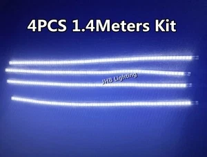 LED DE DOBLE FILA x4PIEZAS 1,4M TIRAS DE LUCES LED BLANCAS (Apto para luces de rueda de 17,5") - Imagen 1 de 7