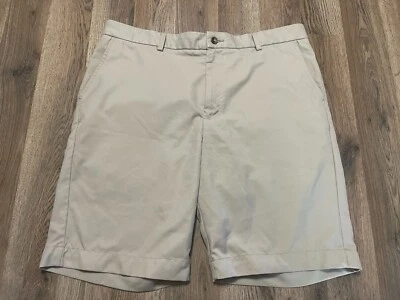 Pantalones Cortos Greg Norman, Para Hombre Talla 38, Tostado, Frente Plano, Bolsillos, Chino Foto 1 de 4