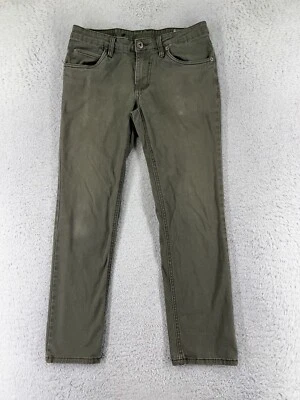 Matix Pants Men 28 Green Denim Jean Straight Leg Cotton Blend 28x29 - Image 1 of 4