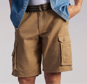 Mens Lee Dungaree Wyoming Cargo Shorts Pants Bourbon Big Tall Size 44, 46, 48 - Picture 1 of 5
