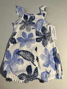 Carters Baby Mädchen blau/weiß Seestern Einteiler Strick Outfit Größe 9 M Neu mit Etikett - Bild 1 von 5