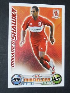 MOHAMED SHAWKY BORO MIDDLESBROUGH TOPPS CARD PREMIER LEAGUE FOOTBALL 2008-2009