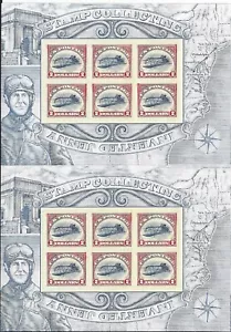Inverted Jenny, 2 unseperated panes, Scott #4806, 2013 , 1/3 of a press sheet - Picture 1 of 3