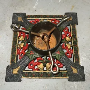 Vintage Cast Iron Christmas Tree Stand Base Holder - Picture 1 of 1