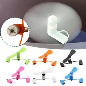 Portable Mini Micro USB C Mobile Phone Fan Cooler Cooling For Type@C R9U6 - Picture 1 of 16