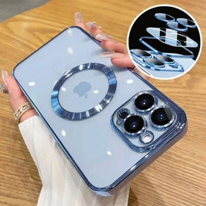Magsafe Case For iPhone 16 15 14 Pro Max 13 12 ShockProof Magnetic Clear Cover - Picture 1 of 25