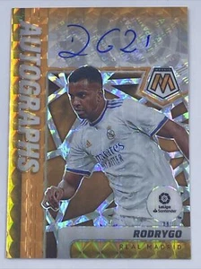 2021-22 Panini Mosaic La Liga RODRYGO #AM-R Naranja Fluorescente Prizm Automático/25 - Imagen 1 de 7