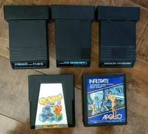 ATARI Games: Apollo Infiltrate + Qbert + Baseball + Frogs & Flies + Armor Ambush - Picture 1 of 8