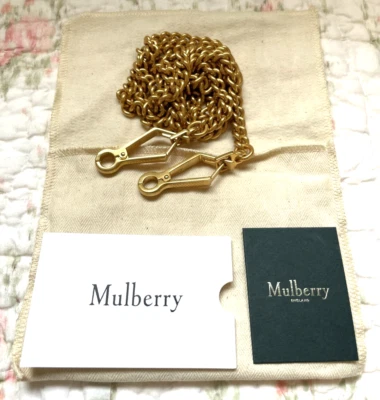 AUTÉNTICO BOLSO MORERA CADENA CORREA DORADA - LATÓN (apx 43 pulgadas de largo) Foto 1 de 4