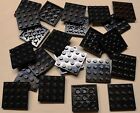 x25 NEW Lego Black Plates 4x4 Brick Building Black Baseplates