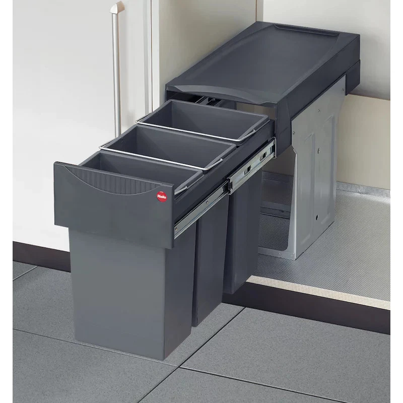 Hailo AS Terzett Abfalleimer - Dunkelgrau (3666131)