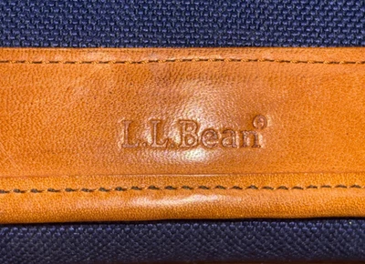 "Cartera organizadora de viaje vintage LL Bean Passport de cuero 8,5" x 4,5""" Foto 1 de 4