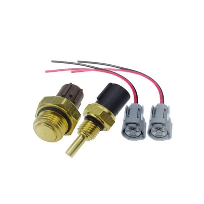 Cooling Fan Switch + Coolant Temp Sensor + Connectors For Honda Civic 1992-2005 - Image 1 of 4