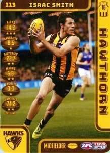 2018 Hawthorn Hawks AFL TeamCoach Card - Isaac Smith - Picture 1 of 3