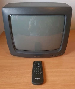 Sharp 14" pulgadas CRT TV Video Retro Gaming Television con Control Remoto 37AM-23H - Imagen 1 de 16