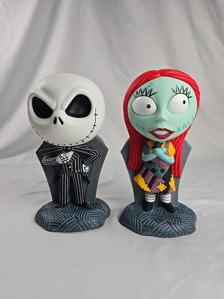 Conjunto de banco de moedas The Nightmare Before Christmas Jack Skellington Sally novo - Imagem 1 de 4