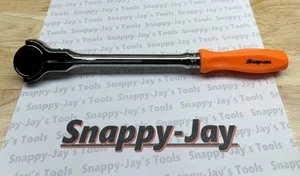 Snap-on Tools USA NEW ORANGE 3/8" Drive Hard Grip Round Swivel Ratchet FHNFD100O - Picture 1 of 8