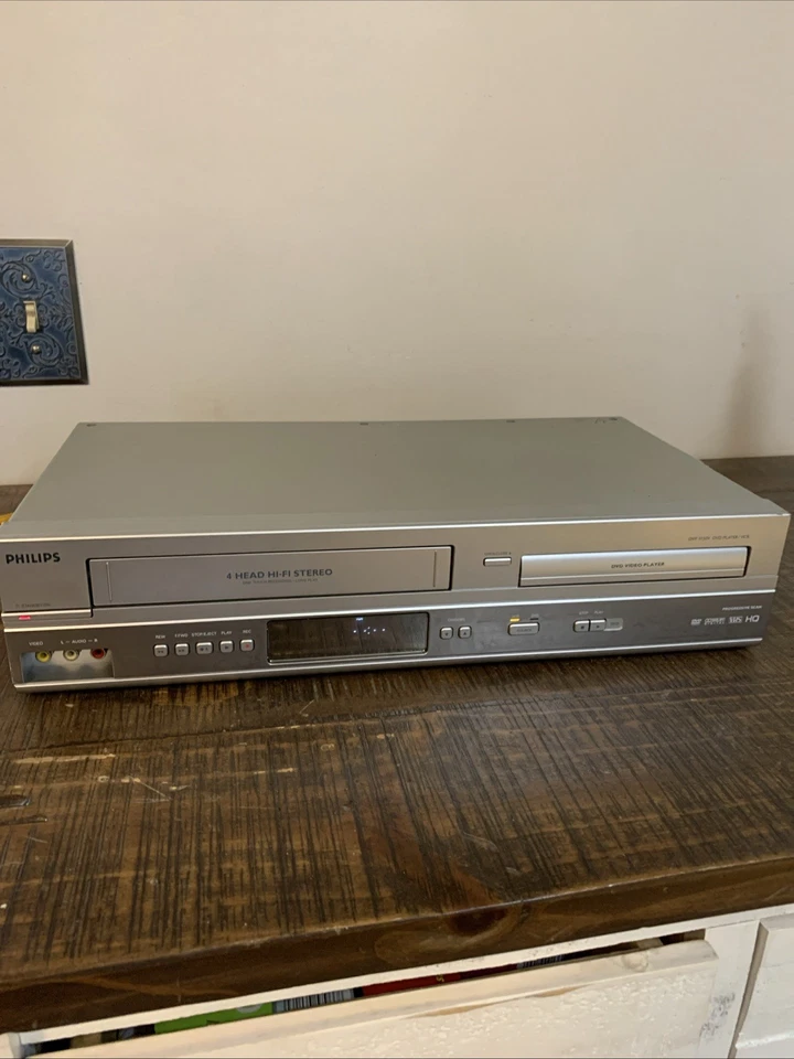 Philips DVP3150V DVD/VHS Player Combo - For Repair Or Parts - Image 1 of 4