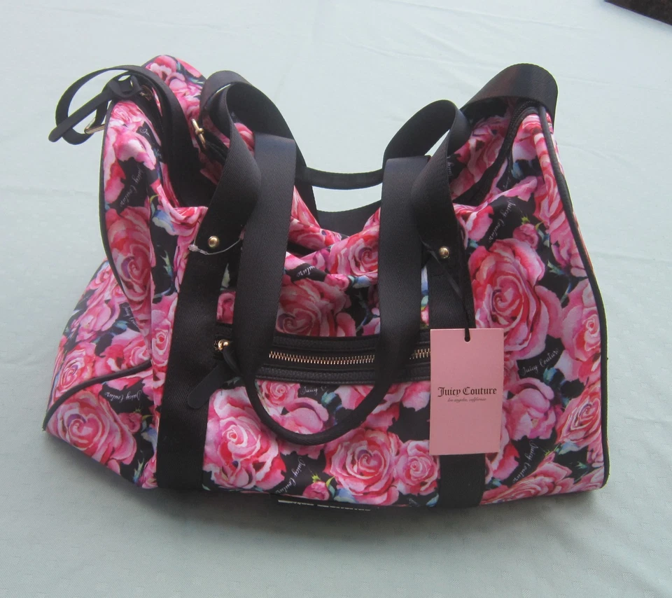 Juicy Couture Women's Roses in Bloom on The Right Track Weekender Bag