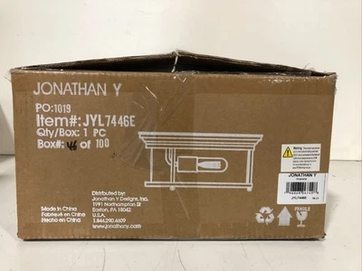 Jonathan Y 13.25 in. 2-Light Oil Rubbed Bronze + Brass Gold Flush Mount - Image 1 of 3