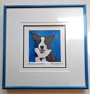 EUC Mad Max Of Door County Print Signed Frame By Artist Sandy Bridenhagen 11.25" - Picture 1 of 5