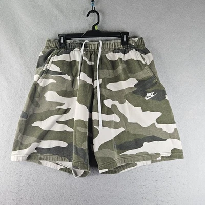 Pantalones Cortos Nike Para Hombre Extra Grandes Camuflados Verde Polar Pantalones Cortos para Sudar Bolsillos con Cordón Foto 1 de 4