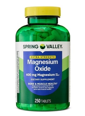 Spring Valley Extra Strength Magnesium Dietary Supplement 400 Mg 250 Count - Image 1 of 4
