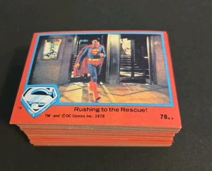 1978 Topps SUPERMAN THE MOVIE SERIES 2 Complete 88 Card Set #78-165 NM - Picture 1 of 10