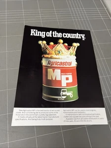 FOLLETO DE COLECCIÓN AGRICOTROL CASTROL ACEITE TRACTOR CUEVA MUSCLE CAR PUBLICIDAD - Imagen 1 de 3
