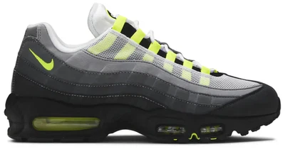 Nike Air Max 95 OG Black Neon Yellow 2020 Men's Sneakers US Size CT1689-001 - Image 1 of 4