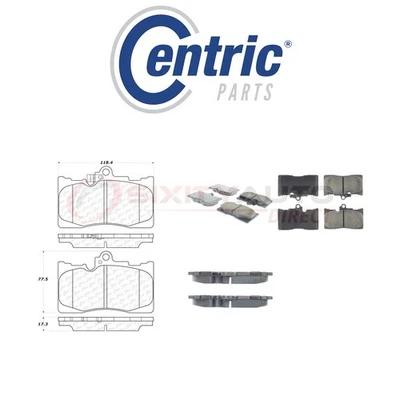 Centric Ceramic Disc Brake Pads w Shims for 2016 Lexus GS200t 2.0L L4 - ff — 第 1/4 张图片