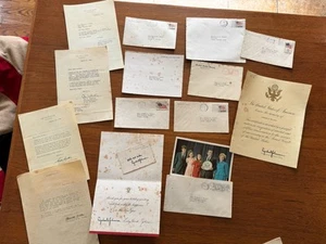 Vintage USA Presidential Ephemera Lot Signed Secretary White House Envelopes - Picture 1 of 11