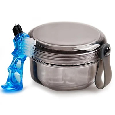 Leakproof Denture Case Denture Soaking Cup False Teeth Container, Dental Denture - Image 1 of 4