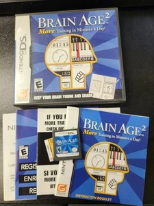 Brain Age 2: More Training in Minutes a Day (Nintendo DS, 2007) - Picture 1 of 2