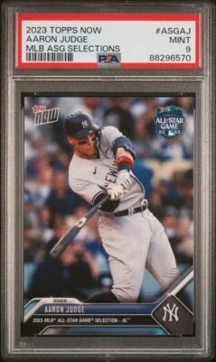 AARON JUDGE * PSA 9 * 2023 TOPPS NOW MLB ALL-STAR GAME CARD #ASGAJ MVP YEAR - Image 1 of 2