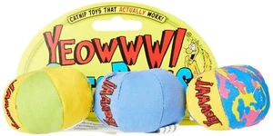 Yeowww Organic Catnip Balls Pack of 1 Multicolor Cat Toys Made in USA - Picture 1 of 5