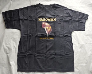 T-shirt promozionale film HALLOWEEN "20 anni di terrore" 1988 vintage nuova senza etichette - taglia XL - Foto 1 di 4