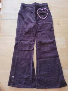 EUC xxl 7 Gymboree 2003 PUPPY LOVE brown corduroy pants pink dots vtg rare htf - Picture 1 of 3