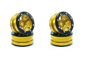 Beadlock Wheels PT- Slingshot Gold/Black 1.9 (4 pcs) - Picture 1 of 5