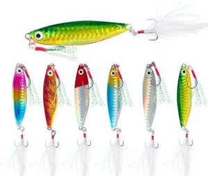 6PCS Sinking VIB Metal Fishing Lure 10g Artificial Bait Jigs Fishing Spinnerbait - Picture 1 of 4