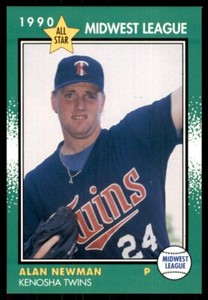 1990 Grand Slam Midwest League Alan Newman Kenosha Twins #17