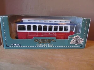 Vintage ERTL/ANHEUSER-BUSCH 1:43 Scale Die Cast Trolley Car Bank~1994~New in Box - Picture 1 of 10