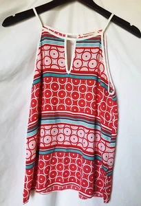 Top Newbury Kustom Halter Sin Mangas Talla Pequeña Multicolor Magenta Beige Como Nuevo - Imagen 1 de 5