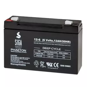 12AH 6V AKKU AGM GEL Batterie PEG PEREGO USV Kinder Fahrzeuge Notstrom 6Volt - Bild 1 von 5