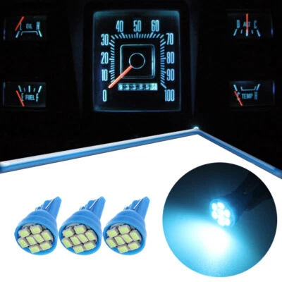 Gauge Cluster 8SMD LED Dashboard Bulb Ice Blue For Dodge 72 80 D100 - D350 Truck - Image 1 of 4